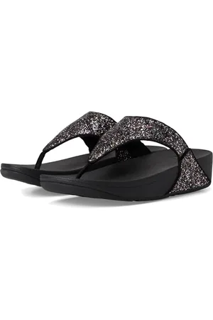 FitFlop Femme Lulu Multi-Tonal Glitter Toe-Post Sandals, , 42 EU