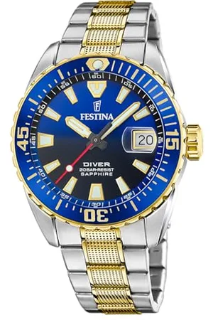 Festina Montre pour Homme F20706/1 The Originals Diver Boîtier en Acier Inoxydable Multi Bracelet en Acier Inoxydable Multi