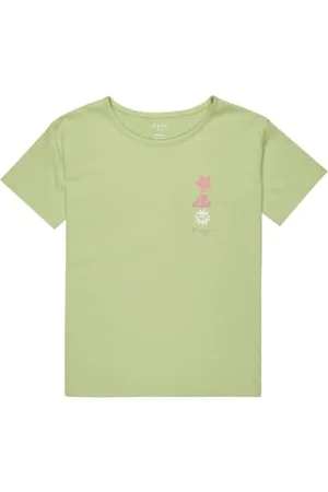 Roxy T-Shirt Manche Courtes Day and Night Fille Vert 10