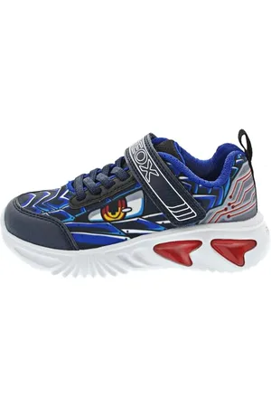 Geox J Assister Boy B Basket, Navy/Royal, 27 EU