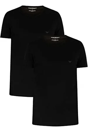 Emporio Armani 2-Pack T-Shirt Pure Cotton Haut de Pyjama, , S (Lot de 2) Homme