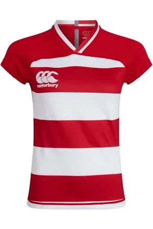 Canterbury Vapodri Evader à Rayures Maillot Rugby Femme FR : XL (Taille Fabricant : 14)