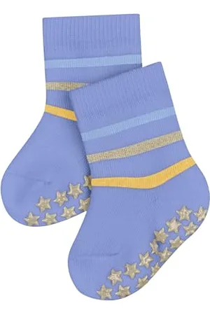 Falke Multi Stripe B HP coton picots sur la semelle 1 paire, Chaussettes Chaussons Mixte bébé, Bleu (Light Blue 6755), 74-80