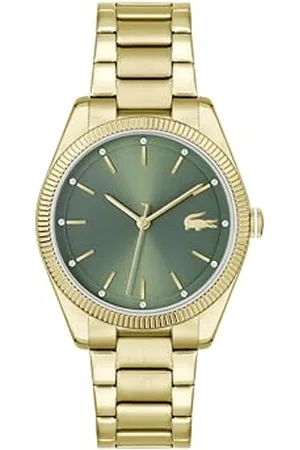 Lacoste Montre à Mouvement à Quartz Trois Aiguilles pour Femme Collection Capucine avec Bracelet en Acier Inoxydable doré - 2001403