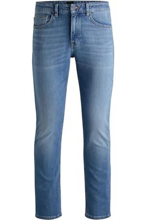 HUGO BOSS Hommes Delaware BO Delaware Jean Slim en Denim Stretch Bleu Confortable