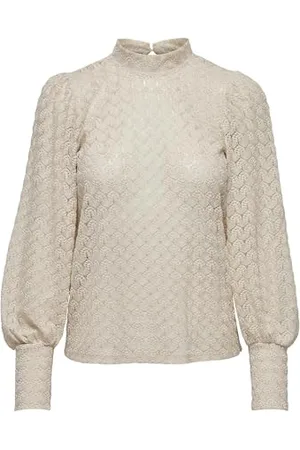 JDY AVERY L/S Lace Top JRS Noos T-Shirt À Manches Longues, , L Femme