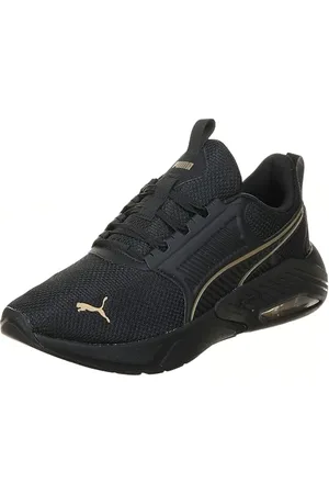 PUMA Mixte X-Cell Nova FS Chaussure de Course sur Route, Black-Gold, 45 EU