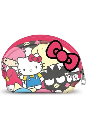 KARACTERMANIA Sanrio Hello Kitty Friends-Porte-Monnaie Ovale Casual, Multicolore, 12 x 9 cm