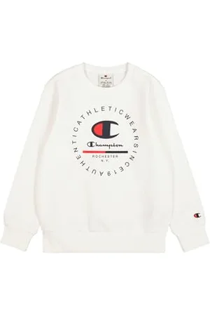 Champion Legacy Graphic Shop B (306838) -Ultra-Light Soft Compact Powerblend Fleece Crewneck Sweat-Shirt à Capuche de Yoga, , 3-4 Years Garçon