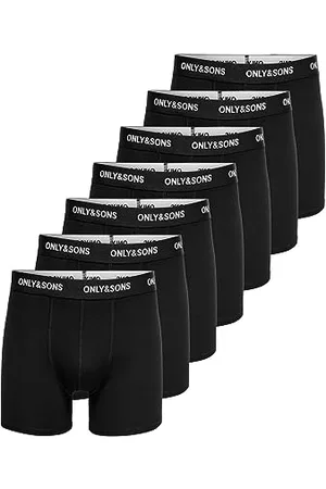 Only & Sons Onsfitz Lot de 7 boîtes Solides Noos Caleçon Boxeur, , M Homme