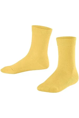 Falke Family, Chaussettes Mixte Enfant, Coton, Jaune (Snapdragon 1207), 19-22 (1-2 ans), 1 Paire