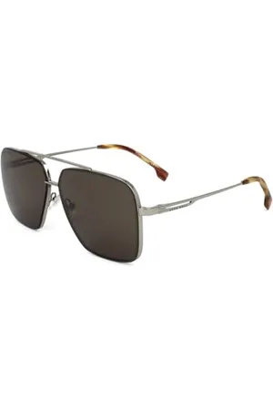 HUGO BOSS Lunettes de Soleil Hugo 1325/S 6C5 BROWN HORN RUTHENIUM 62/10/145 Homme