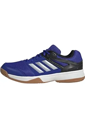 adidas Homme Speedcourt Mens Indoor Shoes Chaussures, Lucid Blue/Silver Metallic/Gum, 41 1/3 EU