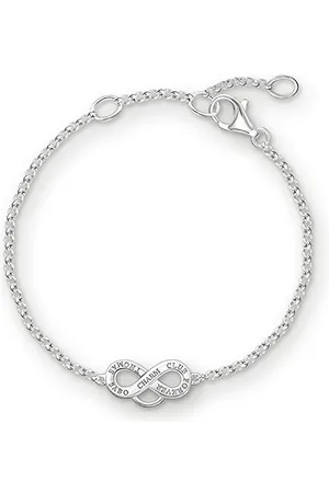 Thomas Sabo Femmes-Bracelet Charm Club Argent Sterling 925 Longeur de 16.5 à 19.5 cm X0204-001-12-L19,5v
