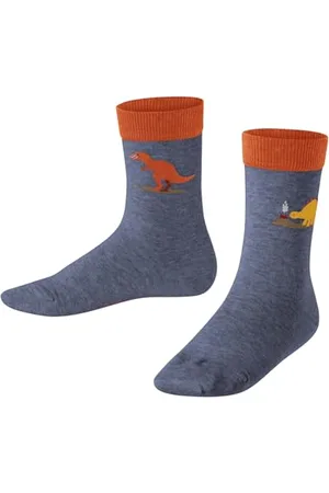 Falke Dinosaurs K So coton fantaisie 1 paire, Chaussettes Mixte enfant, , 31-34