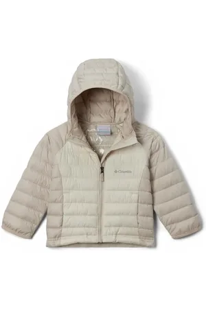 Columbia Fille Powder Lite 2 Hooded Jacket Doudoune À Capuche, Beige, 8 Ans EU
