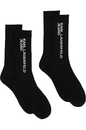 Karl Lagerfeld Essential Lot de 2 Paires de Chaussettes avec Logo Essentiel, , 42-46 Hommes