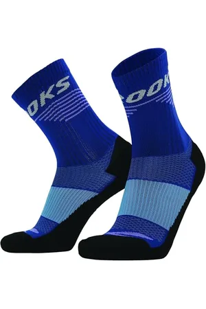 Brooks 280491435 High Point Crew Socks Unisex Adult Aegean/Bright Purple Taille 30