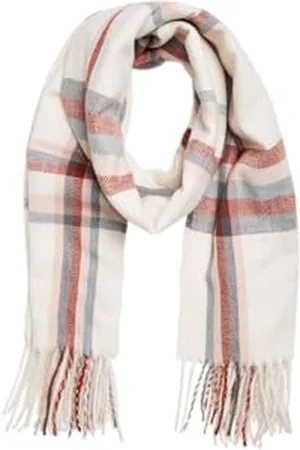 VERO MODA VMELLEN GA NOOS Écharpe tissée en bouleau - Détails : baume GRE/Fired BRI/asphalte/brume - Taille unique, , taille unique