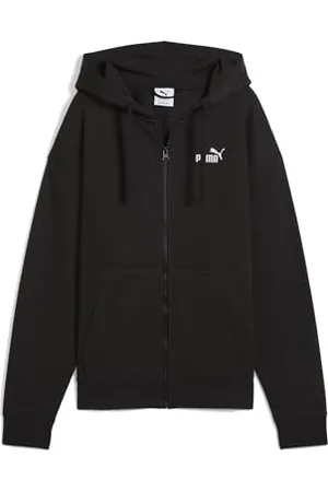 PUMA ESS Small No. 1 Logo Comfort Full-Zip Hoodie FL, Sweat à Capuche Fille, Black