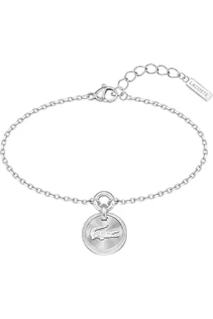 Lacoste Bracelet en Chaîne pour Femme Collection MEMENTO en Acier Inoxydable avec un Charm - 2040404