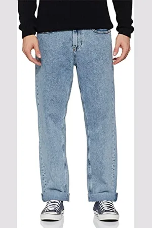 Calvin Klein Jeans 90s Straight Jeans, Denim Moyen, 42W Homme