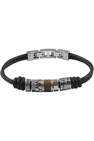 Fossil Bracelet Pour Hommes , Longueur : 20 + 1.5 Cm Bracelet En Acier Inoxydable Argenté, JF84196040