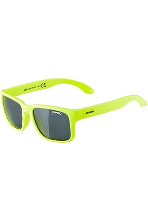 Alpina Unisexe - Enfants, MITZO Lunettes de soleil, neon yellow matt, One Size
