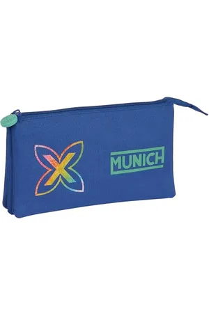 Safta Munich Cobalto - Trousse triple, trousse pour enfant, idéale pour les enfants d