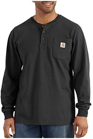 Carhartt Hommes Vêtements de Travail Henley Chemise avec Poches Regular et Grandes Tailles - - Medium