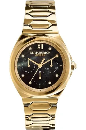 Olivia Burton Analogue Multifunction Quartz Watch for Women Lustre Collection with Stainless Steel Bracelet