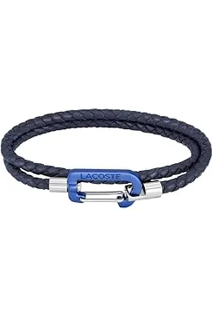 Lacoste Bracelet en cuir pour Homme Bleu marin - 2040315