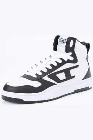 Diesel _Ukiyo S-Ukiyo V2 Mid Sneakers_Shoes_Noir/Blanc_45 EU