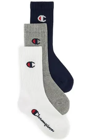 Champion Mixte Enfant Socks Basics 3pk Crew Protège-Bas & Socquettes, , 27-30 EU