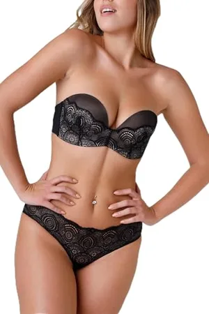 Wonderbra Ultimate Strapless Soutien-Gorge, Black, 38DD Femme