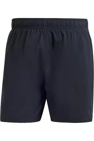 adidas Homme Solid CLX Short-Length Swim Shorts, Black/Lucid Lemon, XS