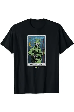 Call of Duty : Modern Warfare 2 The Reaper Retro Tarot Card T-Shirt