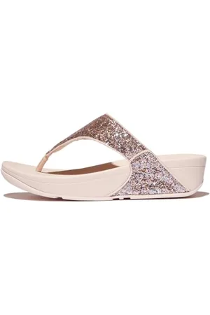 FitFlop Femme Lulu Multi-Tonal Glitter Toe-Post Sandals, , 36 EU