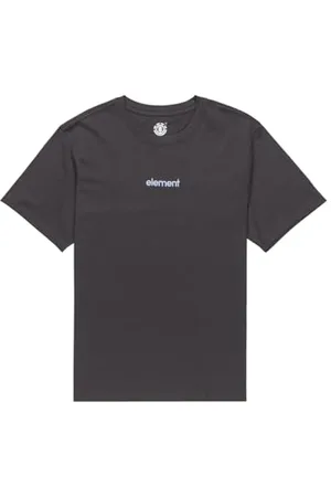 Element Simple Logo - T-Shirt à Manches Courtes - Homme - Noir.