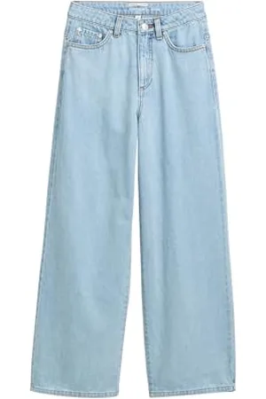 TOM TAILOR 1041068 Jean Large pour Enfant, 10111-Clean Blue Denim, 140 Fille