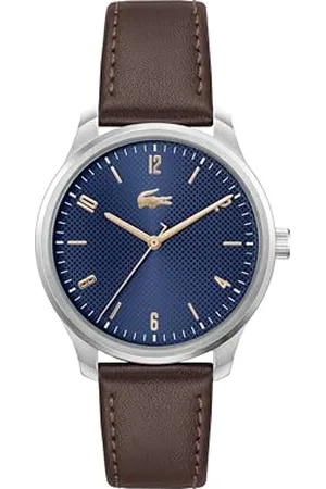 Lacoste Montre Analogique à Quartz pour Homme Collection Lisbon avec Bracelet en Cuir avec Bracelet en Cuir - 2011322