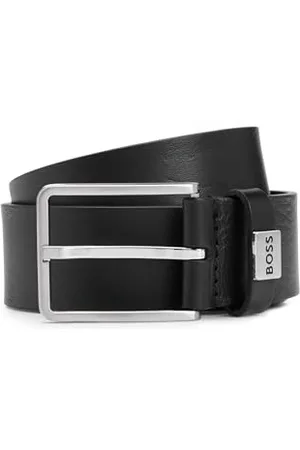 HUGO BOSS Hommes Elio Sz35 Ceinture en cuir italien avec passant logoté