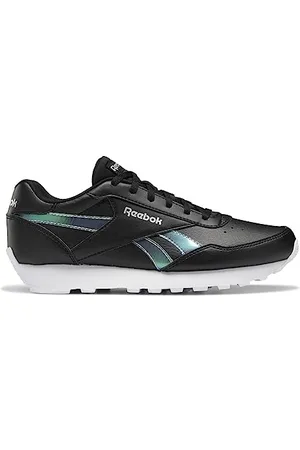 Reebok Femme Rewind Run Baskets, Black/White/Silver Met, 37 EU