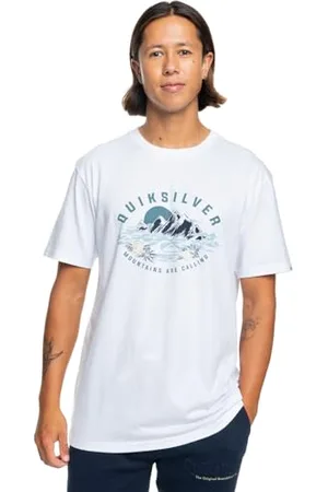 Quiksilver Mountains are Calling SS T-Shirt, White, XS Men