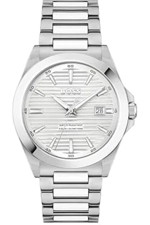 HUGO BOSS Montre à Mouvement à Quartz Trois Aiguilles pour Homme Collection Strike avec Bracelet en Acier Inoxydable