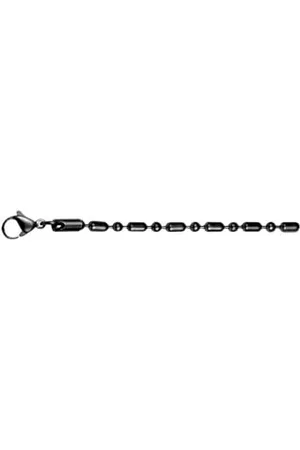 Ixxxi Men Collier noir mat | 60cm, 60cm, Acier inoxydable, Pas de gemme