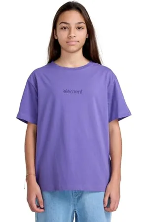 Element Simple Logo - T-Shirt à Manches Courtes - Garçon Enfant 8-16 - Violet.