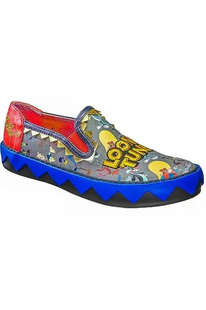 Irregular Choice Femme Temps pour Un Spectacle Basket, Noir/Gris, 38 EU