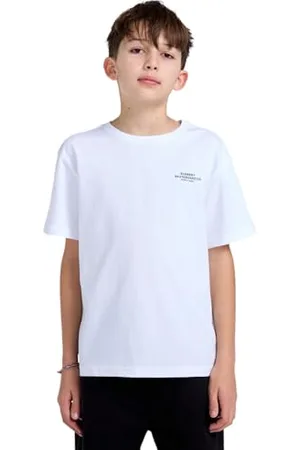 Element Skateboard Co - T-Shirt à Manches Courtes - Garçon Enfant 8-16 - Blanc.