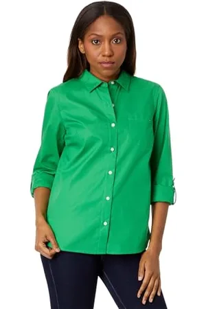Tommy Hilfiger Chemise boutonnée à Manches Longues et col avec Poche Poitrine - Chemise boutonnée à Manches Longues avec Poche Poitrine, , M